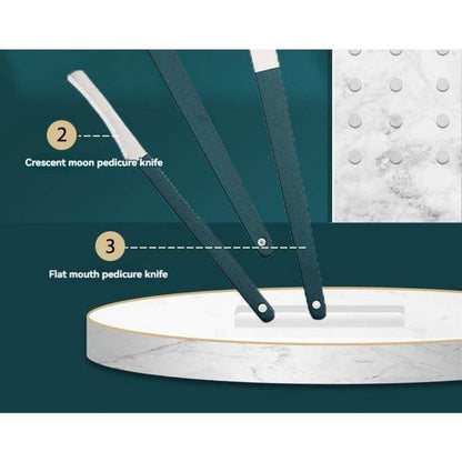 mlnshops 12-Piece stainless steel nail care kit, Portable