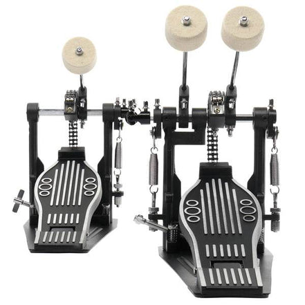 mlnshops black double drum pedal for kit - Dual Chain Drive