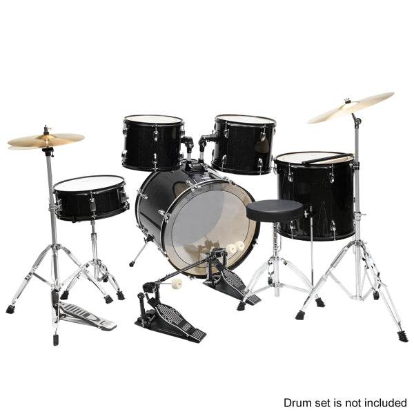 mlnshops black double drum pedal for kit - Dual Chain Drive