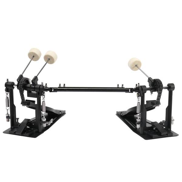 mlnshops black double drum pedal for kit - Dual Chain Drive