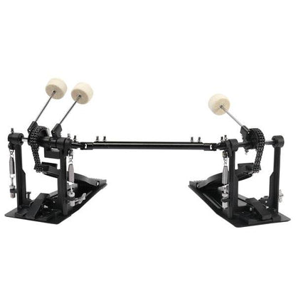mlnshops black double drum pedal for kit - Dual Chain Drive