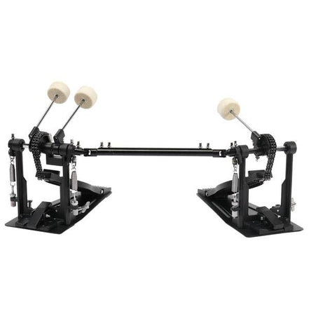 mlnshops black double drum pedal for kit - Dual Chain Drive