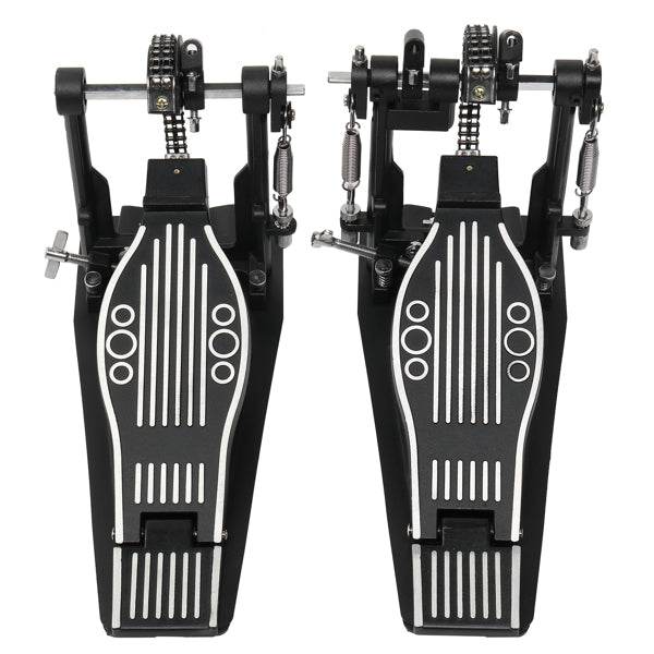 mlnshops black double drum pedal for kit - Dual Chain Drive