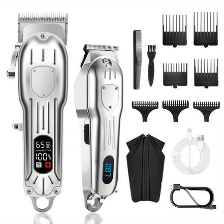 Professional Cordless Hair Clippers with LCD Display Default Title