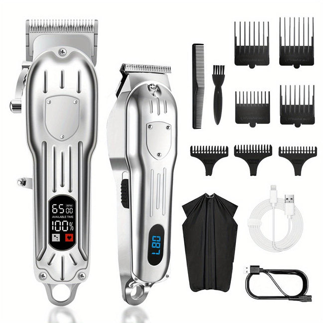 Professional Cordless Hair Clippers with LCD Display Default Title