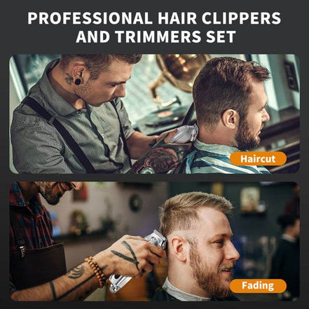 Professional Cordless Hair Clippers with LCD Display