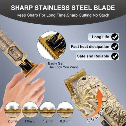 mlnshops Professional Hair Clippers for Men with LED Display