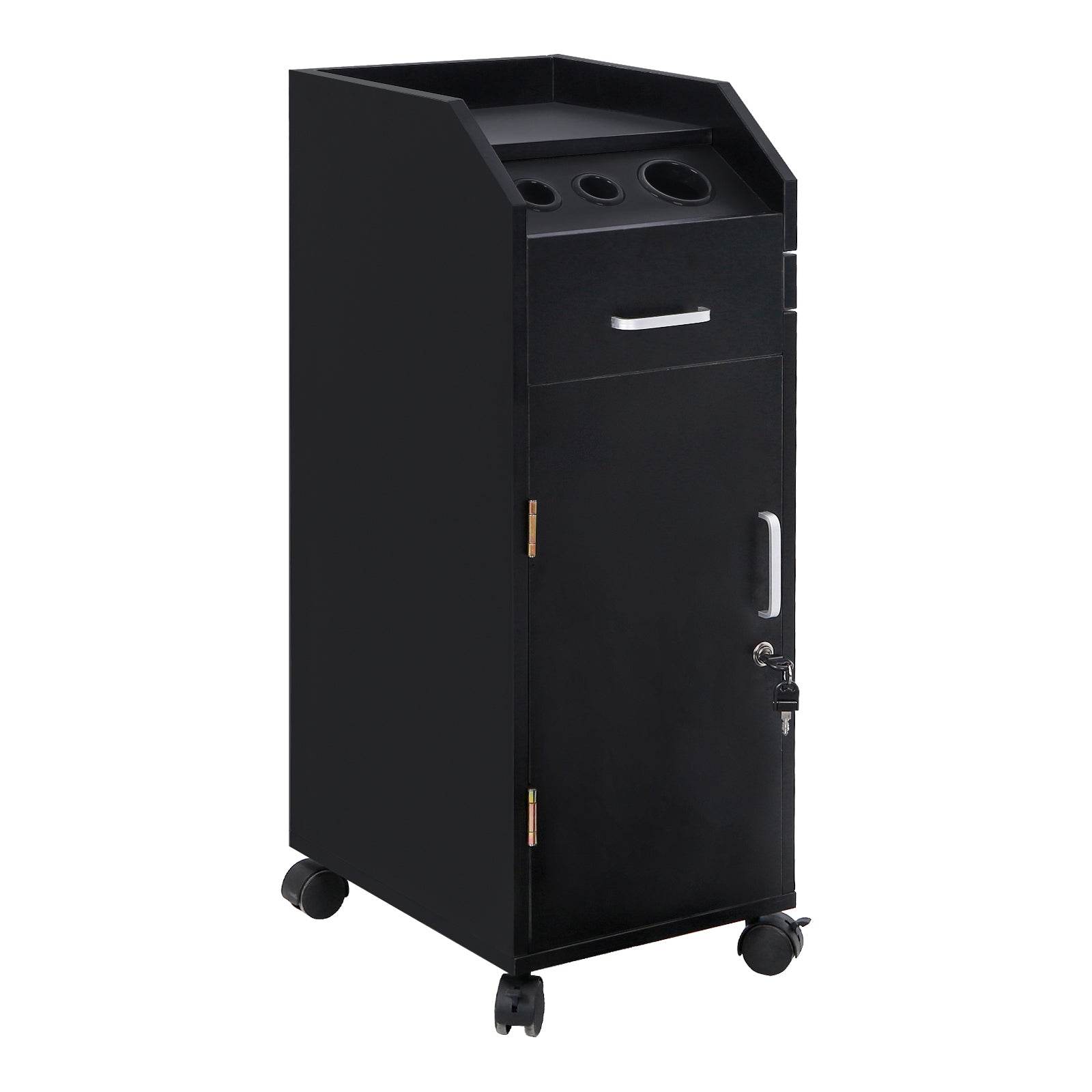 mlnshops Professional Hair Salon Cart with Lock & Wheels