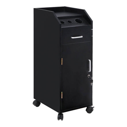 mlnshops Professional Hair Salon Cart with Lock & Wheels