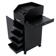 mlnshops Professional Hair Salon Cart with Lock & Wheels