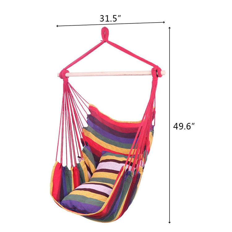 mlnshops Rainbow Rope Swing Chair for Relaxation