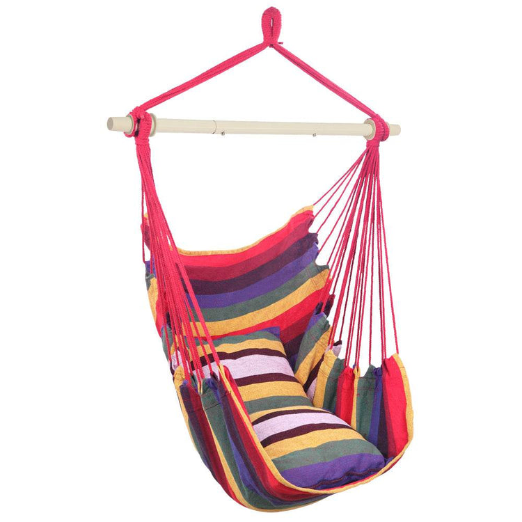 mlnshops Rainbow Rope Swing Chair for Relaxation