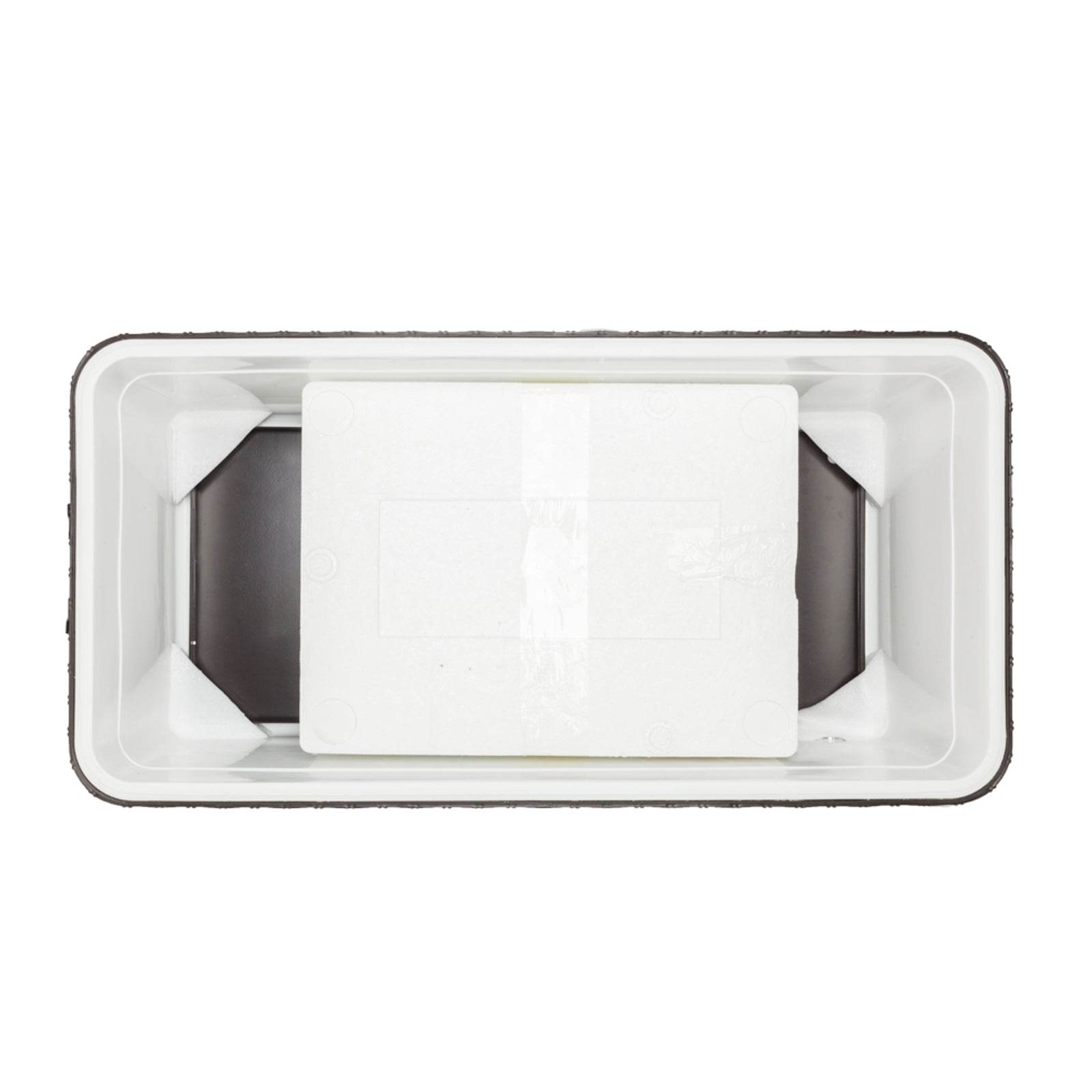 mlnshops Rattan Cooler with Wheels for Outdoor Fun