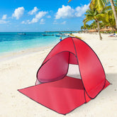 mlnshops Red Beach Tent Anti-UV Sun Shade Shelter