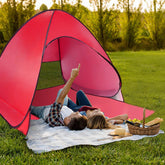 mlnshops Red Beach Tent Anti-UV Sun Shade Shelter