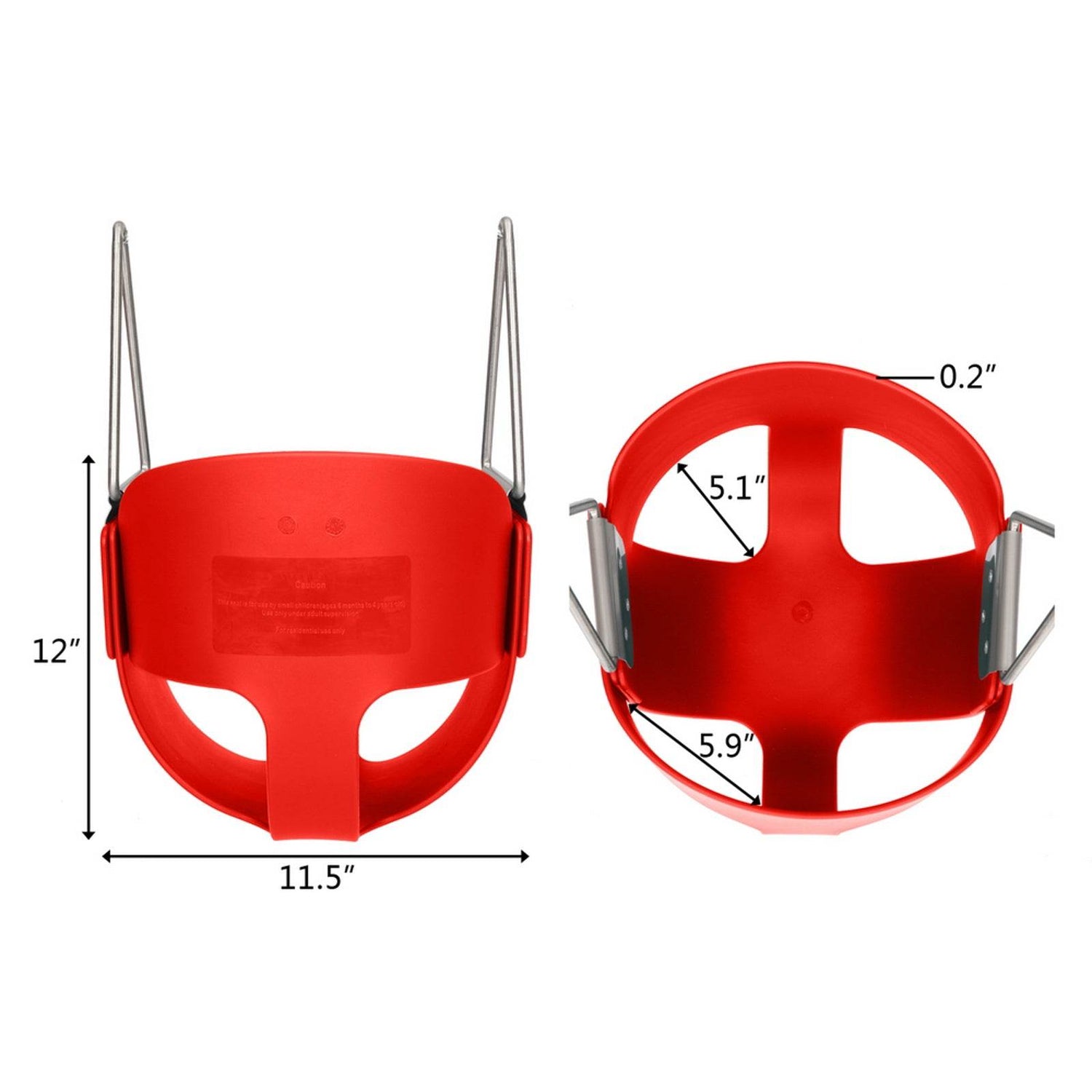 Red Toddler Swing Set by MLNshops - Safe & Fun