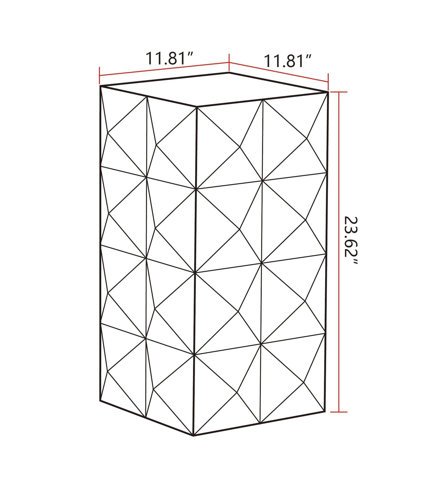 MLNshops Retro Wooden Side Table for Stylish Decor