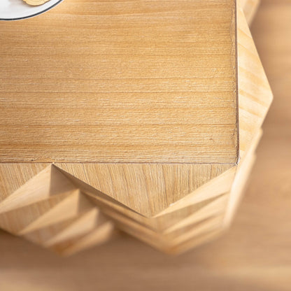 MLNshops Retro Wooden Side Table for Stylish Decor