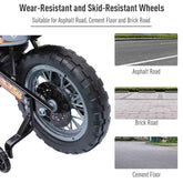 MLNshops kids electric dirt bike with training wheels - LED