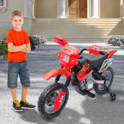 MLNshops kids electric dirt bike with training wheels - LED
