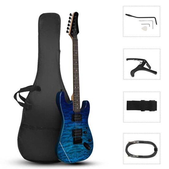 mlnshops 39 inch electric guitar for rock - Quilted Top Default Title