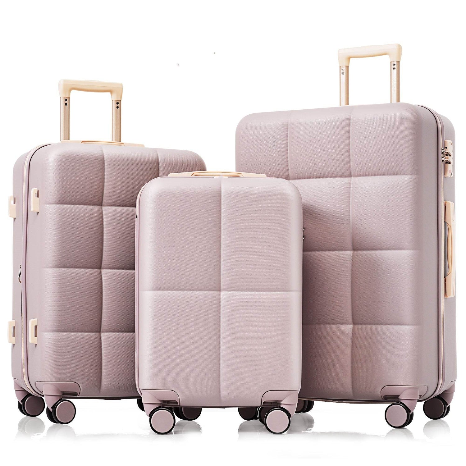MLNshops Rosybrown Luggage Set - Durable 3-Piece Travel Bags Default