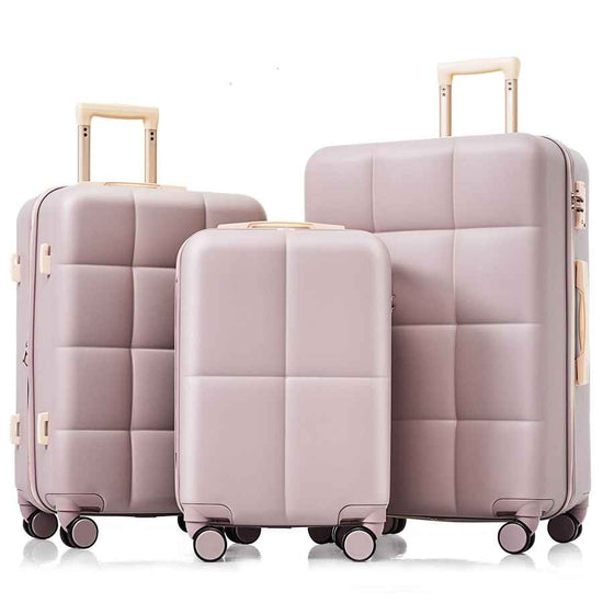 MLNshops Rosybrown Luggage Set - Durable 3-Piece Travel Bags Default