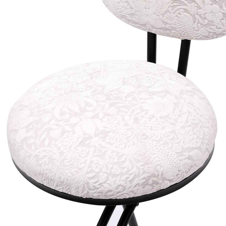 MLNshops Round Bar Stools Set of 2 with Backrest - Stylish & Comfortable