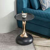 MLNshops Round End Table for Small Spaces - Modern Side Table