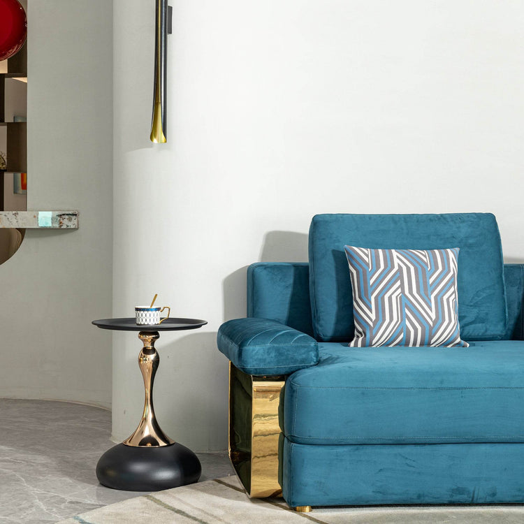 MLNshops Round End Table for Small Spaces - Modern Side Table