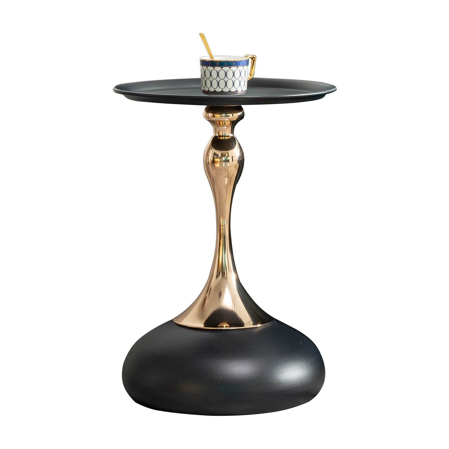 MLNshops Round End Table for Small Spaces - Modern Side Table
