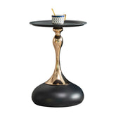 MLNshops Round End Table for Small Spaces - Modern Side Table