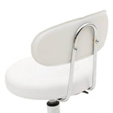 mlnshops Round Shape Beauty Stool for Salons with Backrest