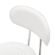 mlnshops Round Shape Beauty Stool for Salons with Backrest