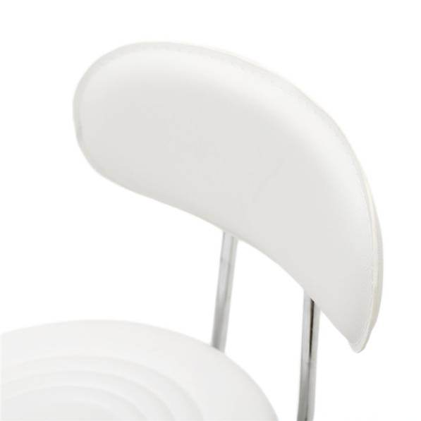 mlnshops Round Shape Beauty Stool for Salons with Backrest