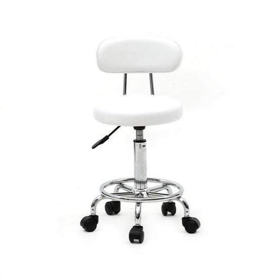 mlnshops Round Shape Beauty Stool for Salons with Backrest