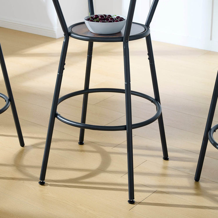 MLNshops Rustic Bar Table and Stools Set - Modern Dining