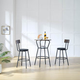 MLNshops Rustic Bar Table and Stools Set - Modern Dining