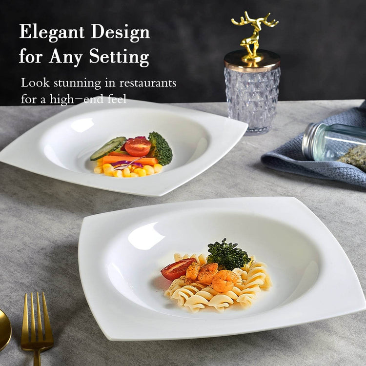MLNshops Salad Plate Set for Six - Elegant Serving Plates