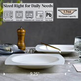 MLNshops Salad Plate Set for Six - Elegant Serving Plates