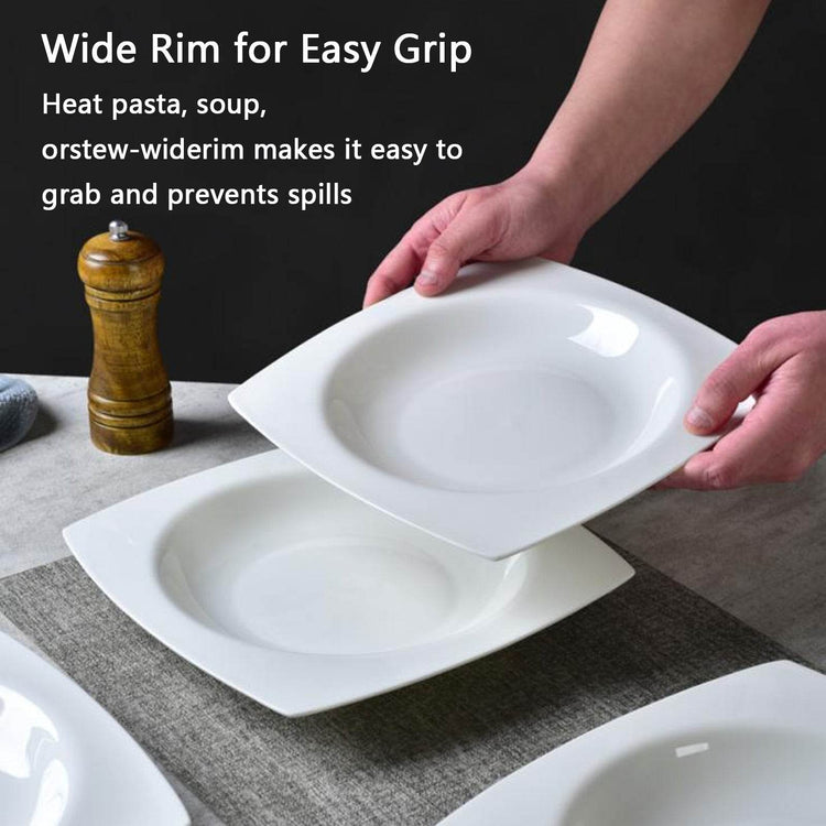 MLNshops Salad Plate Set for Six - Elegant Serving Plates