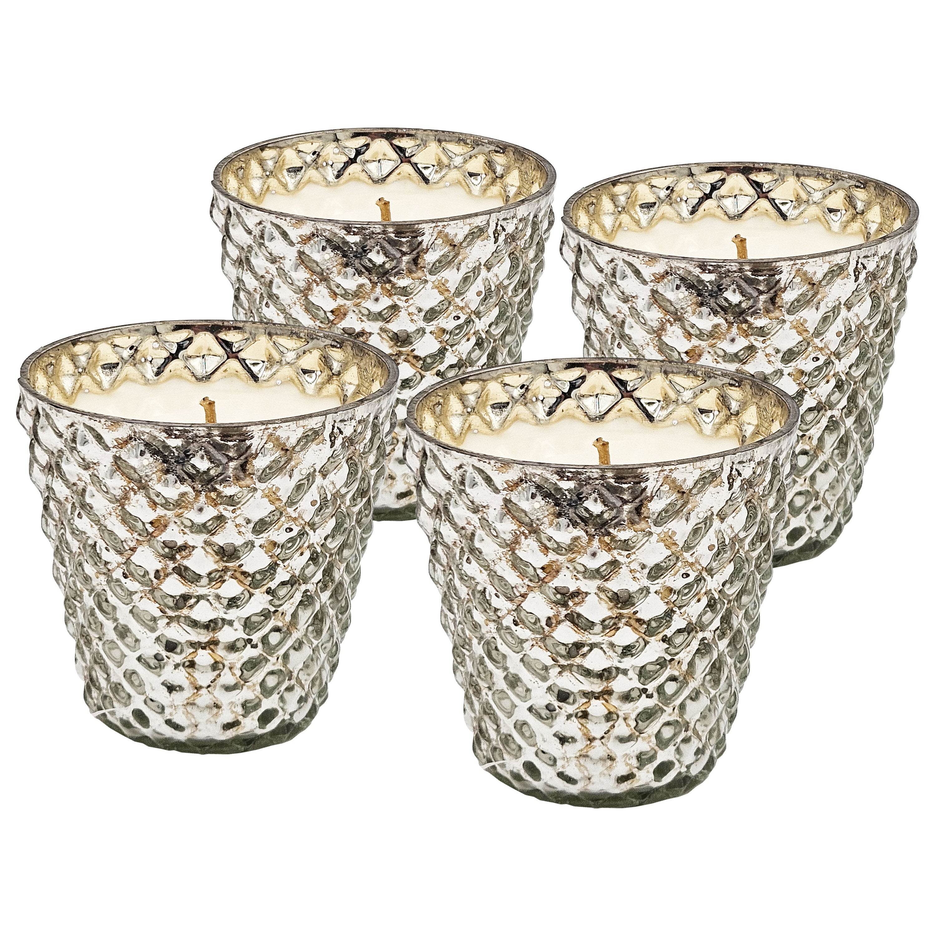 MLNshops Scented Soy Wax Candle Set with Decorative Glass Default