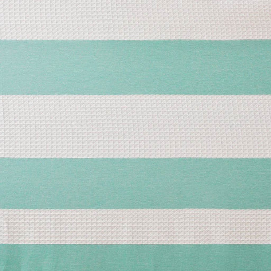 MLNshops 3M treated shower curtain - Aqua Stripe, Easy-Care