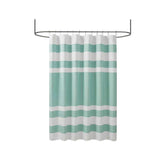 MLNshops 3M treated shower curtain - Aqua Stripe, Easy-Care