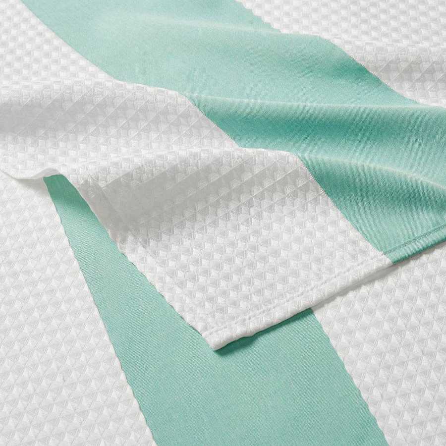 MLNshops 3M treated shower curtain - Aqua Stripe, Easy-Care