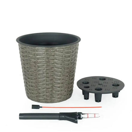 MLNshops Self-Watering Wicker Planter Set
