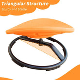 Side view of MLNshops Kids Sensory Swivel Chair highlighting its triangular structure for enhanced stability and support.