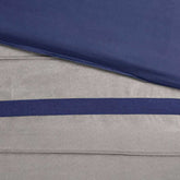MLNshops 7 piece luxury bedding set California King Navy Set