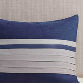MLNshops 7 piece luxury bedding set California King Navy Set