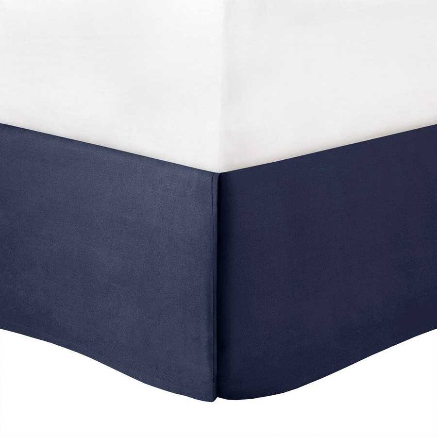 MLNshops Navy Luxury 7 piece tufted bedding set
